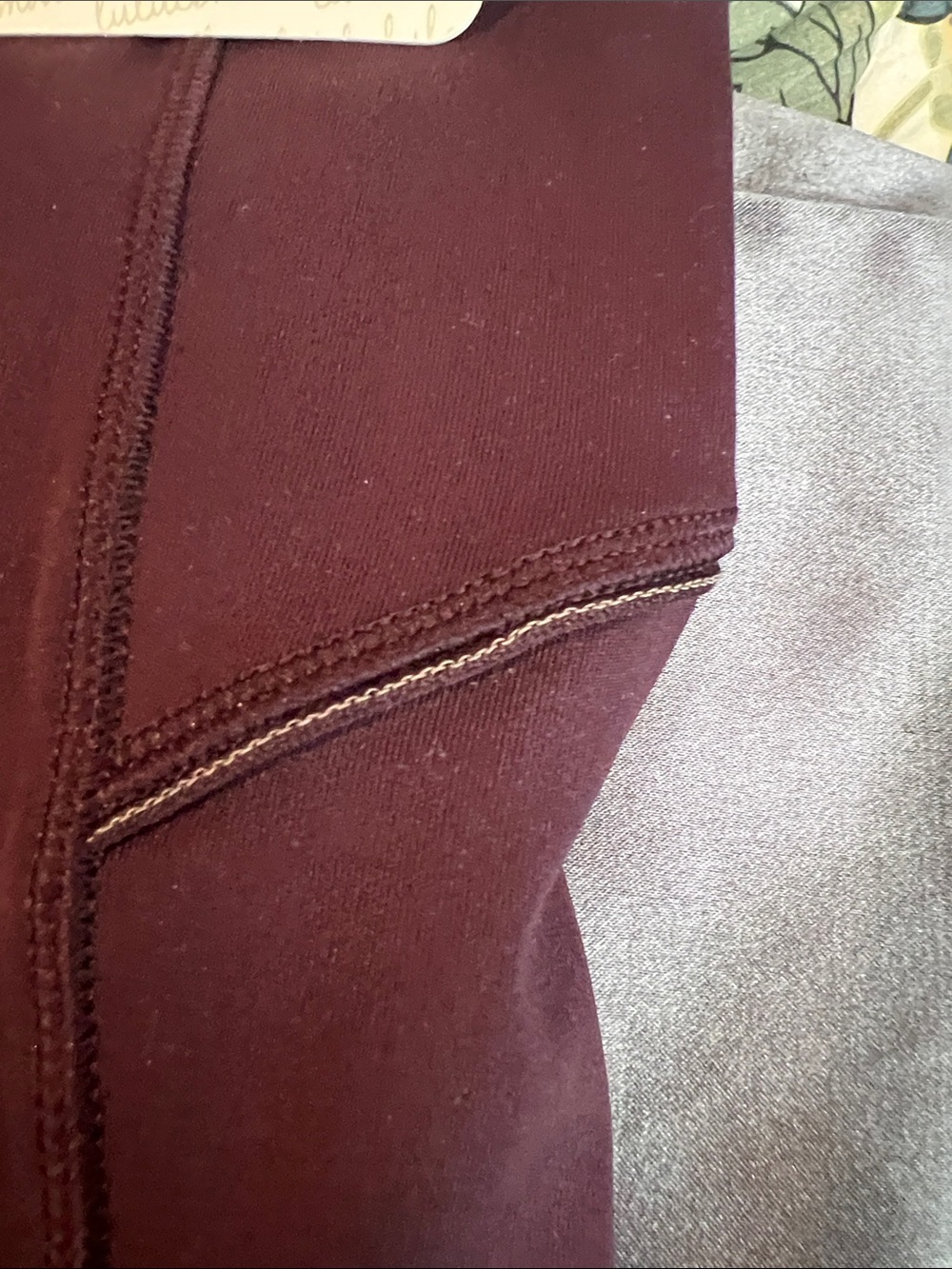 lululemon athletica Deep Burgundy Athletic Leggings with Side Pockets - Picture 5 of 14